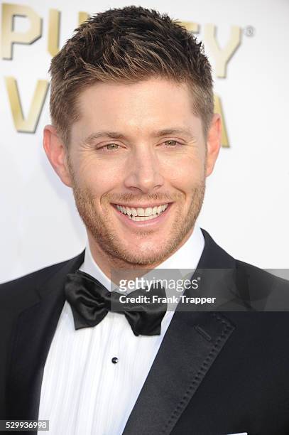 Actor Jensen Ackles arrives at the 19th Annual Critics' Choice Movie Awards held at Barker Hangar in Santa Monica.