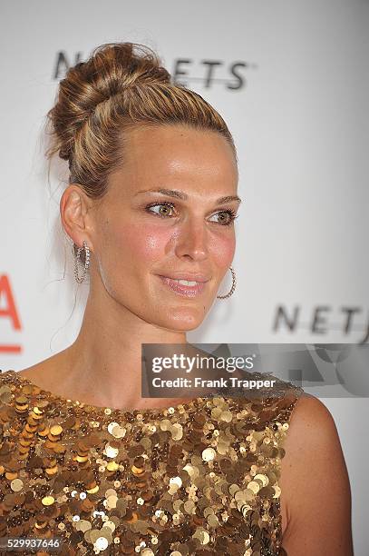 Actress Molly Sims arrives at the Los Angeles County Museum of Art Presents 'The Unmasking' The Lynda & Stewart Resnick Exhibition Gala.