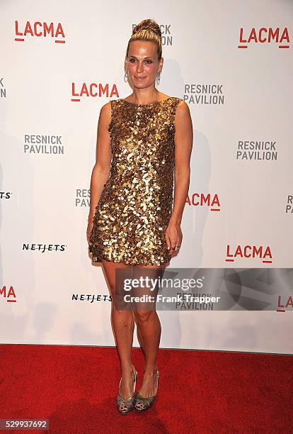 Actress Molly Sims arrives at the Los Angeles County Museum of Art Presents 'The Unmasking' The Lynda & Stewart Resnick Exhibition Gala.