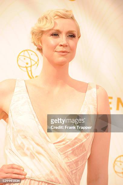 Actress Gwendoline Christie arrives at the 67th Annual Primetime Emmy Awards held at the Microsoft Theater.