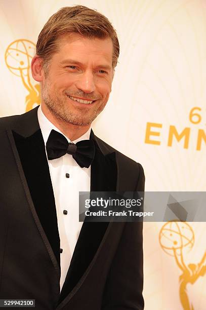 Actor Nikolaj Coster-Waldau arrives at the 67th Annual Primetime Emmy Awards held at the Microsoft Theater.