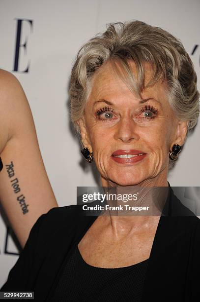 Actress Tippi Hedren arrives at the 22nd annual ELLE Women in Hollywood Awards held at the the Four Season Hotel.