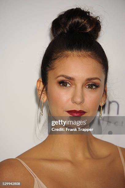 Actress Nina Dobrev arrives at the 22nd annual ELLE Women in Hollywood Awards held at the the Four Season Hotel.