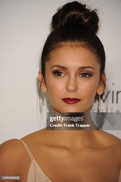 Actress Nina Dobrev arrives at the 22nd annual ELLE Women in Hollywood Awards held at the the Four Season Hotel.
