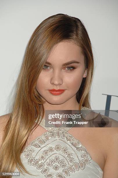 Actress Liana Liberato arrives at the world premiere of "The Best of Me" held at Regal Cinemas L.A. Live.