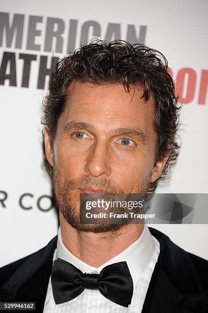 Actor Matthew McConaughey arrives at the 28th American Cinematheque Award honoring Matthew McConaughey held at the Beverly Hilton Hotel.