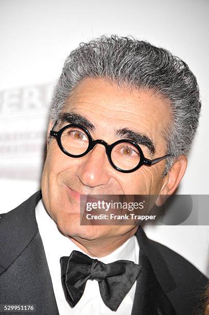 Actor Eugene Levy arrives at the 26th American Cinematheque Award Gala honoring Ben Stiller at The Beverly Hilton Hotel in Beverly Hills.