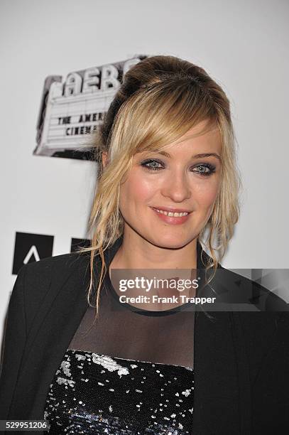 Italian actress Carolina Crescentini arrives at the 26th American Cinematheque Award Gala honoring Ben Stiller at The Beverly Hilton Hotel in Beverly...