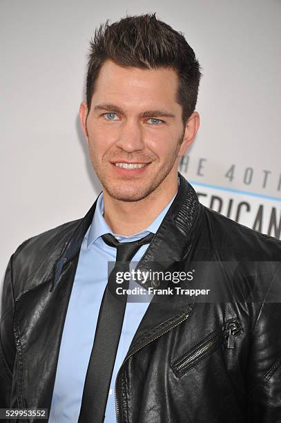 Singer/writer Andy Grammer arrives the 40th American Music Awards held at Nokia Theatre L.A. Live.