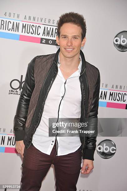 Singer/songwriter Chris Wallace arrives the 40th American Music Awards held at Nokia Theatre L.A. Live.