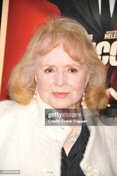 Actress Piper Laurie arrives at the premiere of Hitchcock held at the Academy of Motion Picture Arts and Sciences in Beverly Hills.