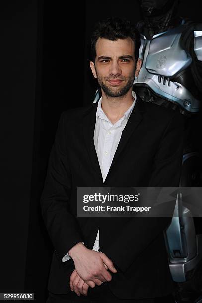 Actor Jay Barchel arrives at the premiere of "Robocop" held at TCL Chinese Theater in Hollywood.