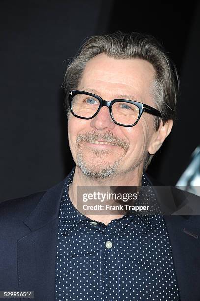 Actor Gary Oldman arrives at the premiere of "Robocop" held at TCL Chinese Theater in Hollywood.