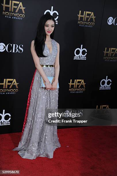 Actress Jing Tian arrives at the 18th Annual Hollywood Film Awards held at The Palladium in Hollywood.