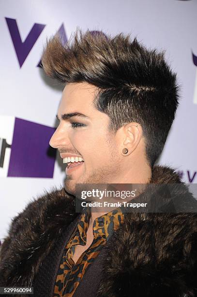 Singer Adam Lambert arrives at the VH1 Divas 2012 held at The Shrine Auditorium.