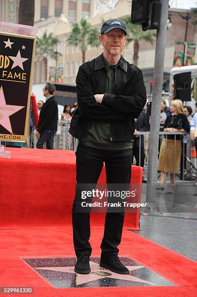 Director Ron Howard honored with a Star on the Hollywood Walk of Fame.