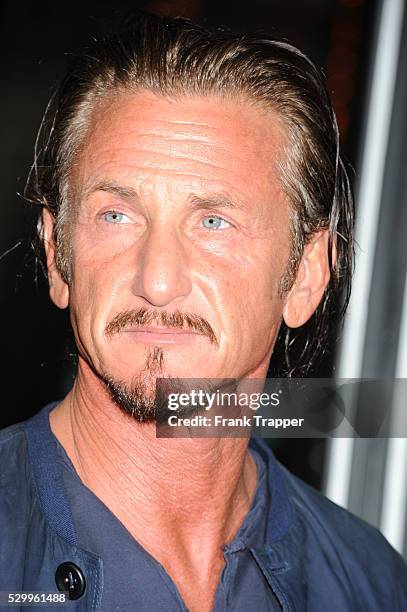 Actor Sean Penn arrives at the premiere of Gangster Squad held at Grauman's Chinese Theater in Hollywood.