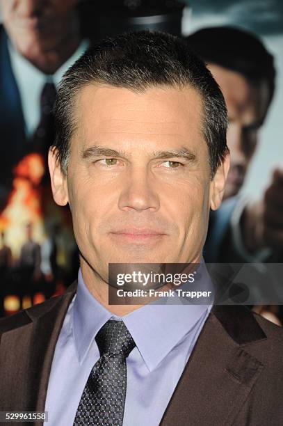 Actor Josh Brolin arrives at the premiere of Gangster Squad held at Grauman's Chinese Theater in Hollywood.