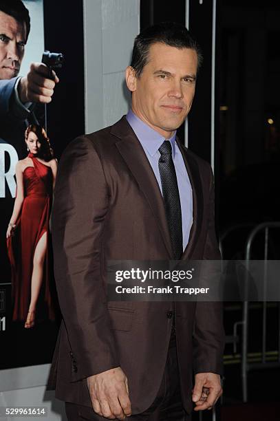 Actor Josh Brolin arrives at the premiere of Gangster Squad held at Grauman's Chinese Theater in Hollywood.
