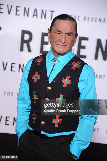 Actor Duane Howard arrives at the premiere of "The Revenant" held at the TCL Chinese Theater in Hollywood.