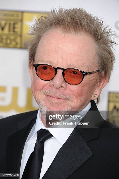 Musician Paul Williams arrives at the 18th Annual Critics' Choice Movie Awards held at Barker Hanger in Santa Monica, California.