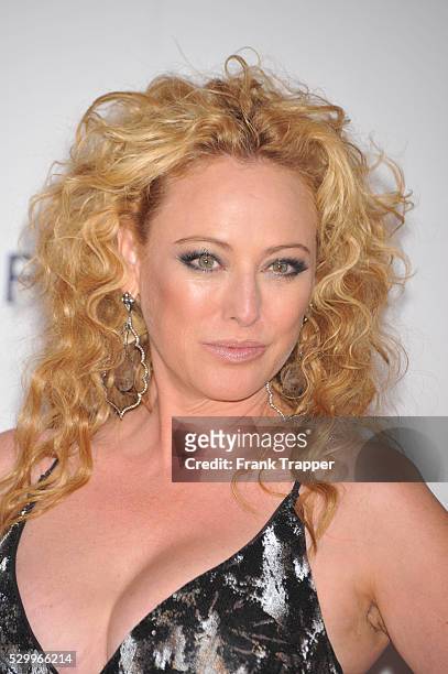 Actress Virginia Madsen arrives at the 18th Annual Race To Erase MS at the Hyatt Regency Century Plaza in Century City.