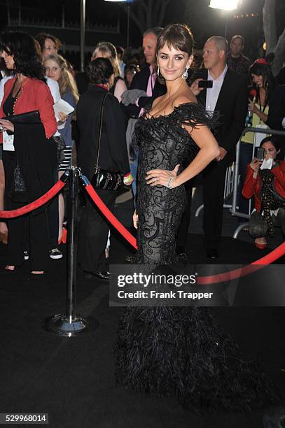 Actress Penelope Cruz arrives at the World Premiere of Walt Disney Pictures' "Pirates of the Caribbean: On Stranger Tides" held at Disneyland in...