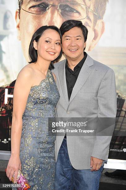 Actor Ken Jeong and wife arrive at the premiere of "The Hangover II" held at Grauman's Chinese Theater in Hollywood.