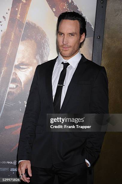 Actor Callan Mulvey arrives at the premiere of "300: Rise Of An Empire" held at the TCL Chinese Theater in Hollywood.