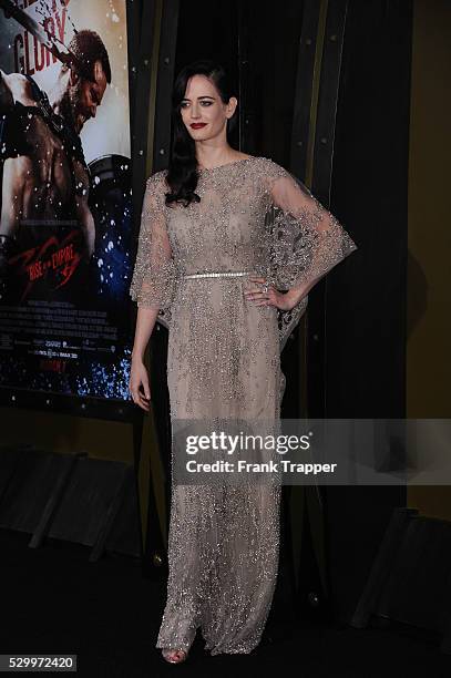 Actress Eva Green arrives at the premiere of "300: Rise Of An Empire" held at the TCL Chinese Theater in Hollywood.