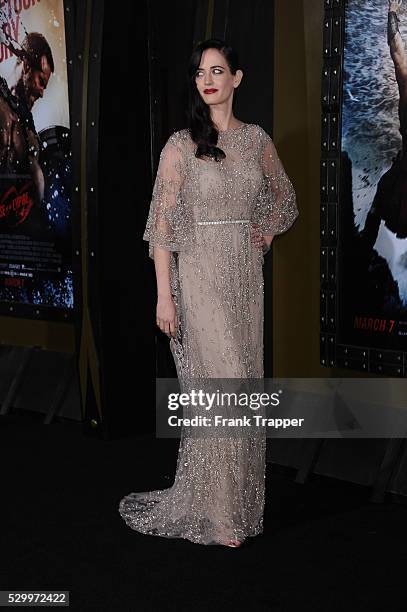 Actress Eva Green arrives at the premiere of "300: Rise Of An Empire" held at the TCL Chinese Theater in Hollywood.