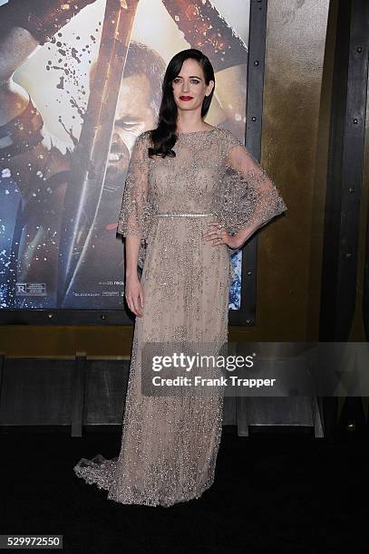 Actress Eva Green arrives at the premiere of "300: Rise Of An Empire" held at the TCL Chinese Theater in Hollywood.