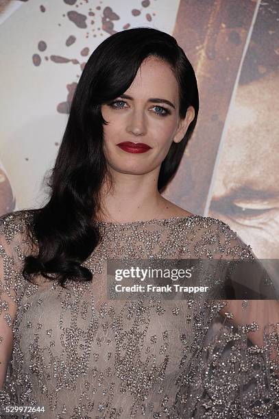 Actress Eva Green arrives at the premiere of "300: Rise Of An Empire" held at the TCL Chinese Theater in Hollywood.