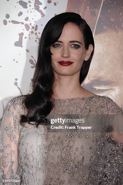 Actress Eva Green arrives at the premiere of "300: Rise Of An Empire" held at the TCL Chinese Theater in Hollywood.