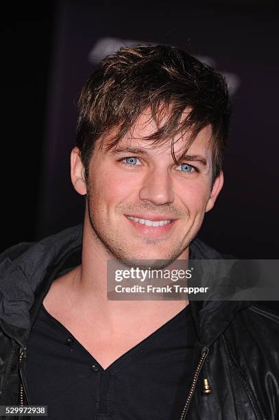 Actor Matt Lanter arrives at the premiere of "Need For Speed" held at the TCL Chinese Theater in Hollywood.