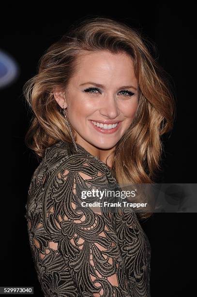 Actress Shantel VanSanten arrives at the premiere of "Need For Speed" held at the TCL Chinese Theater in Hollywood.
