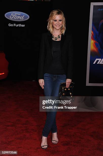 Actress Bonnie Sommerville arrives at the premiere of "Need For Speed" held at the TCL Chinese Theater in Hollywood.