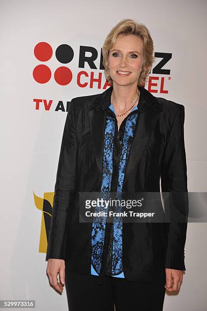 Actress Jane Lynch arrives at the Critics' Choice Television Awards held at the Beverly Hills Hotel in Beverly Hills.