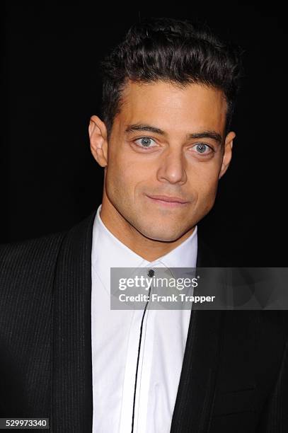Actor Rami Malek arrives at the premiere of "Need For Speed" held at the TCL Chinese Theater in Hollywood.
