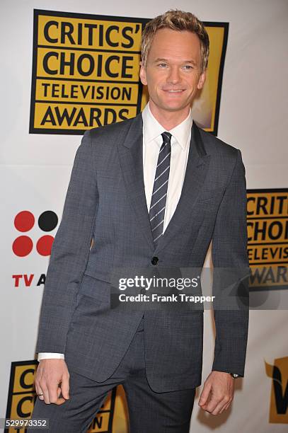 Actor Neil Patrick Harris arrives at the Critics' Choice Television Awards held at the Beverly Hills Hotel in Beverly Hills.