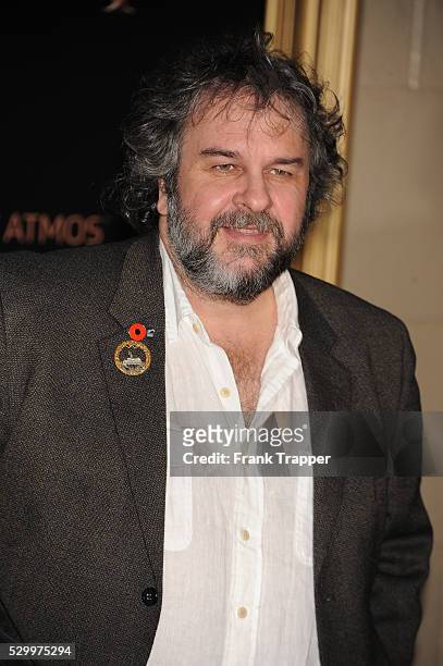 Writer/producer/director Peter Jackson arrives at the premiere of "The Hobbit: The Battle Of The Five Armies" held at the Dolby Theater in Hollywood.