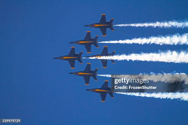 us navy blue angels squadron - blue angels stock pictures, royalty-free photos & images