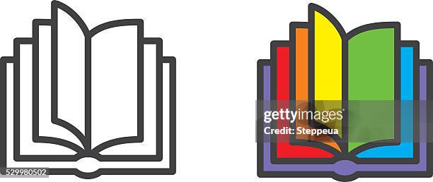 book icon - open book stock illustrations