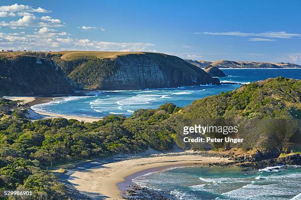 coast line of coffee bay - south africa stock pictures, royalty-free photos & images