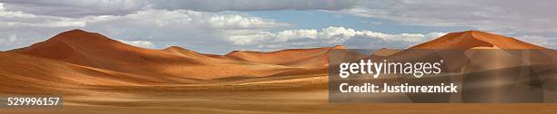 panorama of dunes at sossusvlei, namibia - sand dune stock pictures, royalty-free photos & images