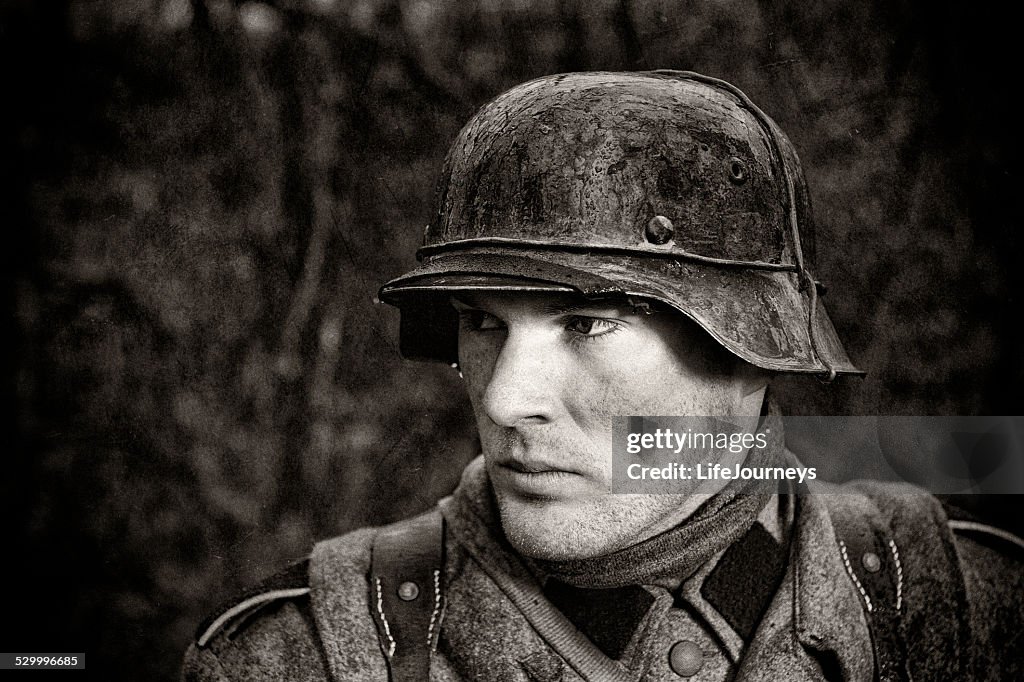 Deutschen Soldaten-WWII-Porträt