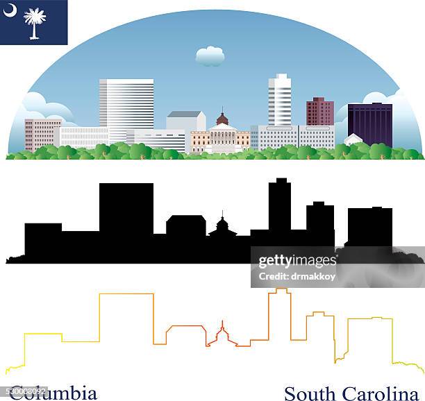 columbia skyline - columbia south carolina 幅插畫檔、美工圖案、卡通及圖標