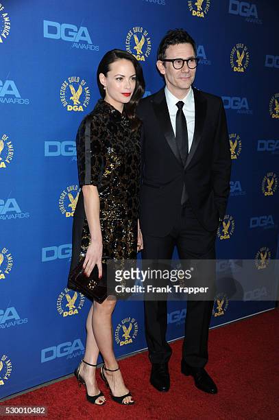 Actress Berenice Bejo and director Michel Hazanavicius arrive at the 65th Annual Directors Guild Awards held at the Ray Dolby Ballroom at Hollywood &...