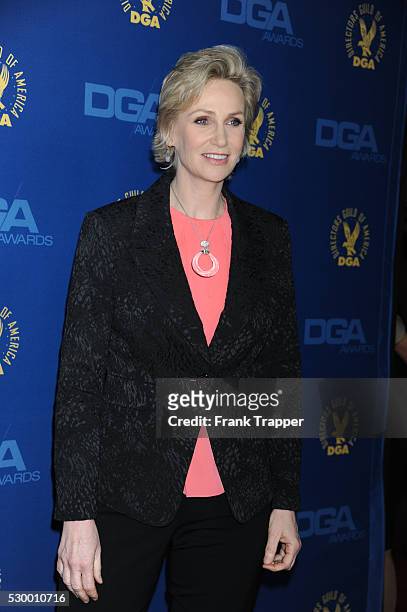 Actress Jane Lynch arrives at the 65th Annual Directors Guild Awards held at the Ray Dolby Ballroom at Hollywood & Highland.