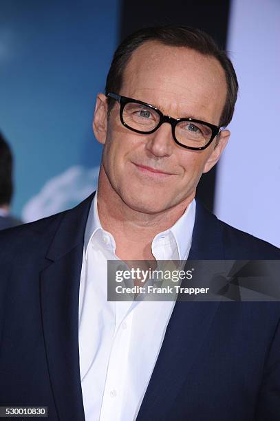 Actor Clark Gregg arrives at the world premiere of "Captain America: The Winter Soldier" held at the El Capitan Theatre in Hollywood.